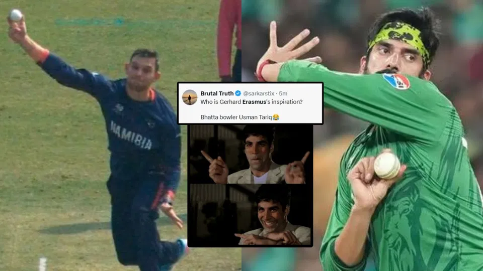 "Take Notes...": Fans Mock Usman Tariq's Action After Gerhard Erasmus' India 4-fer